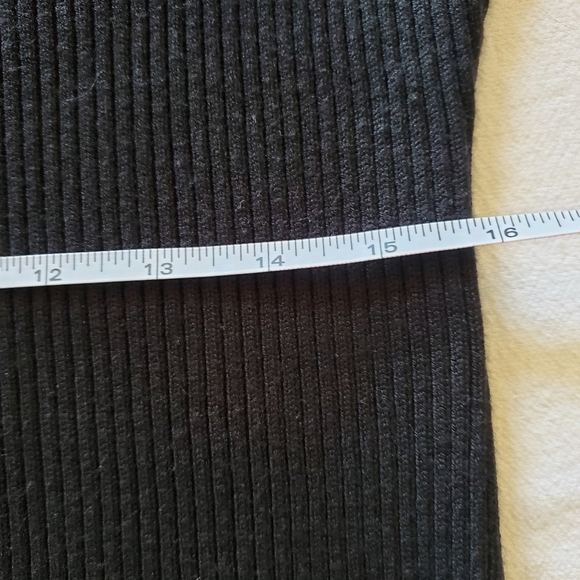 Anrabess Black‎ Ribbed Sweater Long Sleeve Sz. XL Dress - Picture 9 of 11